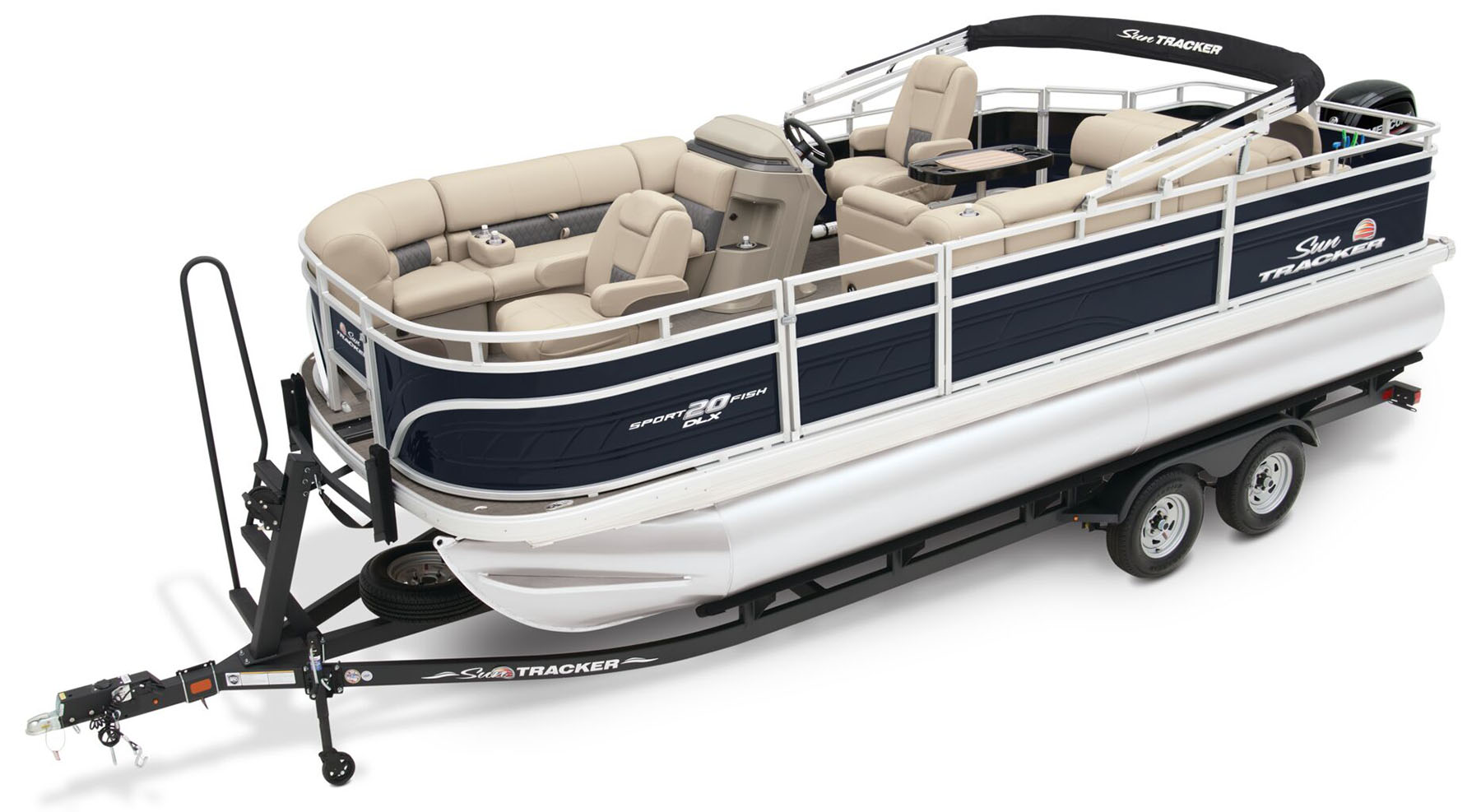 2024 SUN TRACKER SPORTFISH 20 DLX w/ 60 ELPT FourStroke Command Thrust ...